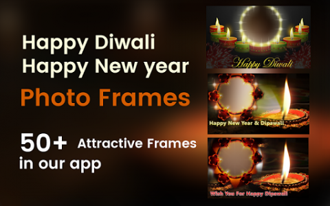 اسکرین شات برنامه Diwali Photo Frame & Greeting Card 8