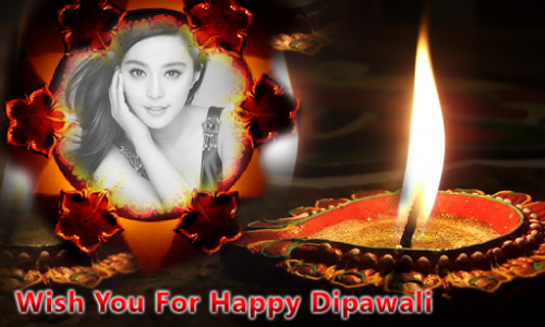 اسکرین شات برنامه Diwali Photo Frame & Greeting Card 4