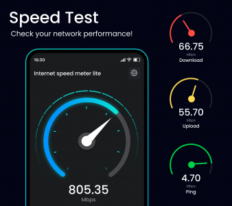 اسکرین شات برنامه Internet Speed Meter 1