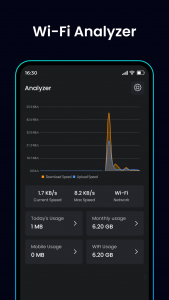 اسکرین شات برنامه Internet Speed Meter 5