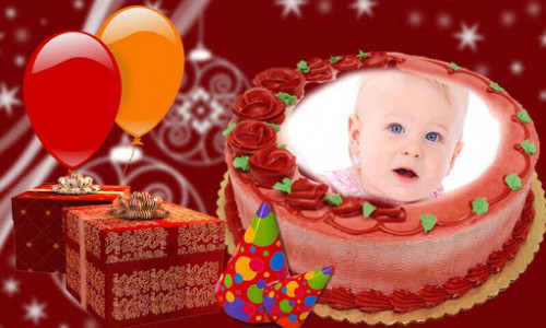 اسکرین شات برنامه Birthday Cake Photo Frame - Collage Editor 4