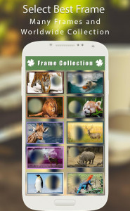 اسکرین شات برنامه Wild Animal Photo Frames - Collage Editor 1