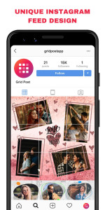 اسکرین شات 1 برنامه Grid Post - Photo Grid Maker