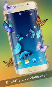 اسکرین شات 1 برنامه Butterfly Live Wallpaper 2023