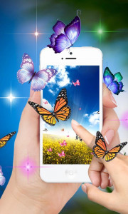 اسکرین شات 2 برنامه Butterfly Live Wallpaper 2023