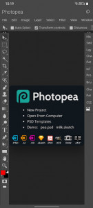 اسکرین شات برنامه Advanced Editor | Photopea 1