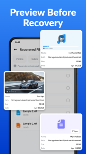 اسکرین شات 4 برنامه Photo & Video Recovery