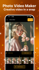اسکرین شات 1 برنامه Photo Video Maker Music Song
