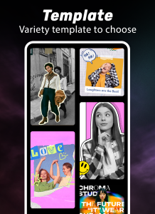 اسکرین شات 2 برنامه Photo Video Maker Template