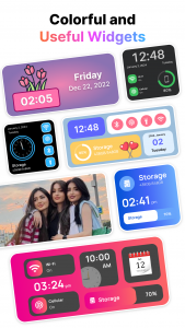 اسکرین شات 2 برنامه Color Widget App - i Widgets