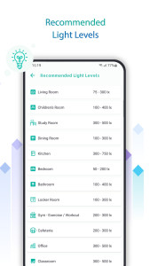 اسکرین شات 5 برنامه Illuminance - Lux Light Meter
