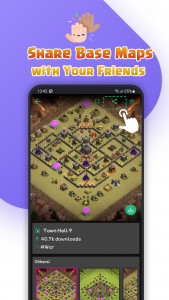 اسکرین شات 6 برنامه Clashtasia - Base Layout link