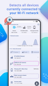 اسکرین شات 2 برنامه Who Uses My WiFi - Net Scanner