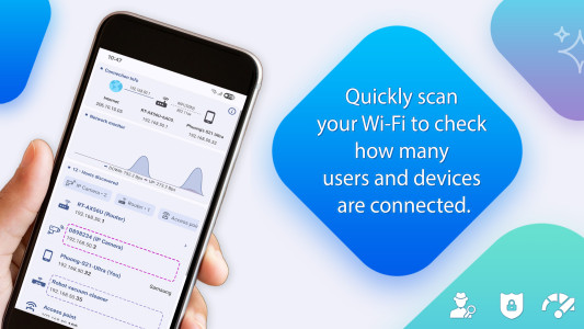 اسکرین شات 1 برنامه Who Uses My WiFi - Net Scanner