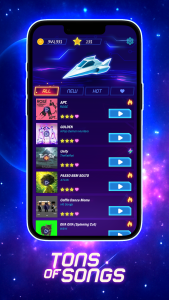 اسکرین شات 1 بازی Beat Rush: Cyber Neon Rhythm