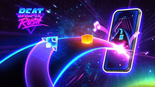 اسکرین شات 6 بازی Beat Rush: Cyber Neon Rhythm