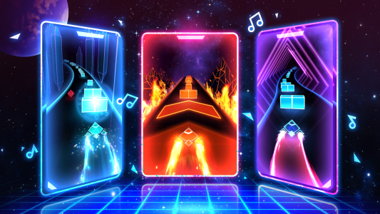 اسکرین شات 7 بازی Beat Rush: Cyber Neon Rhythm