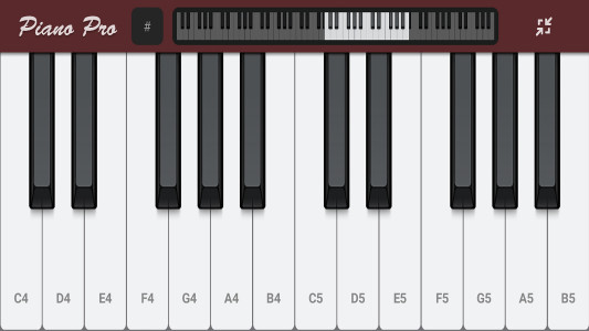 اسکرین شات برنامه پیانو حرفه ای 2