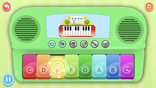 اسکرین شات 1 برنامه ABC Piano for Kids: Learn&Play