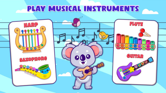 اسکرین شات 3 بازی Musical Toy Piano and Songs