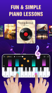 اسکرین شات 2 برنامه Piano Keyboard: Learn Piano