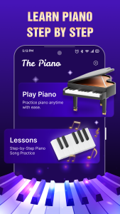 اسکرین شات 1 برنامه Piano Keyboard: Learn Piano