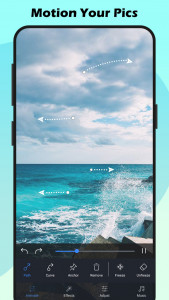اسکرین شات برنامه Pic Motion: Make Photos Lively 1