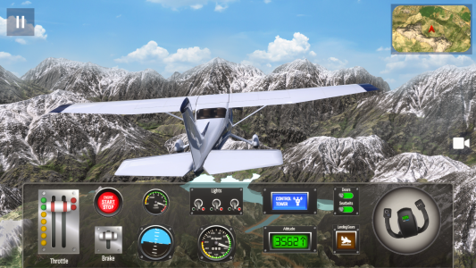 اسکرین شات بازی Airplane Pro: Flight Simulator 2