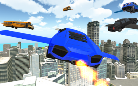 اسکرین شات بازی Flying Car Simulator 5