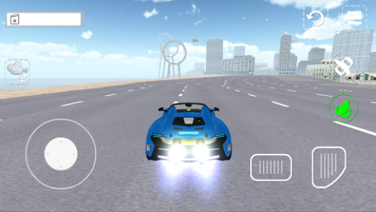 اسکرین شات بازی Flying Sports Car Simulator 4