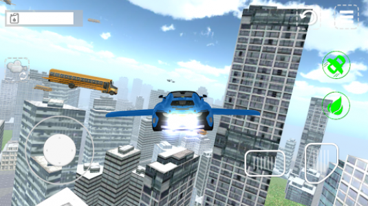 اسکرین شات بازی Flying Sports Car Simulator 3