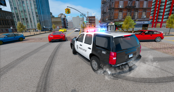 اسکرین شات بازی Police Car Drift Simulator 3