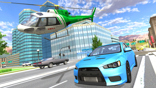اسکرین شات بازی Helicopter Flying Car Driving 4