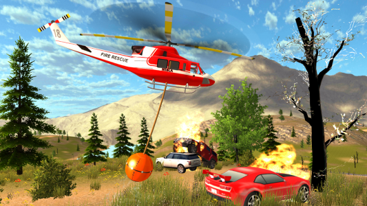 اسکرین شات بازی Helicopter Flying Car Driving 5