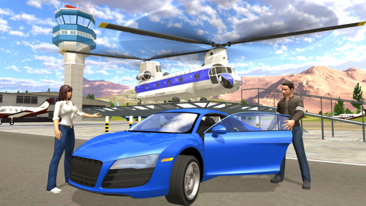 اسکرین شات بازی Helicopter Flying Car Driving 1
