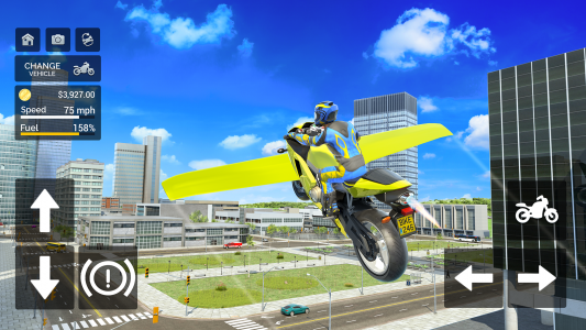 اسکرین شات بازی Flying Motorbike Simulator 2