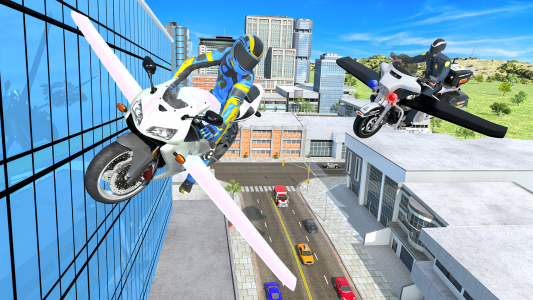 اسکرین شات بازی Flying Motorbike Simulator 1