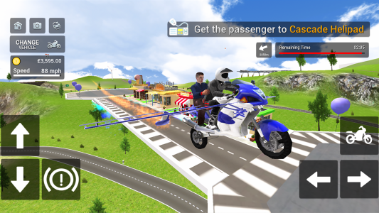 اسکرین شات 4 بازی Flying Motorbike Simulator