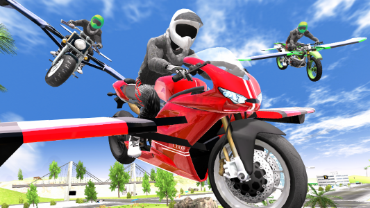 اسکرین شات بازی Flying Motorbike Simulator 6