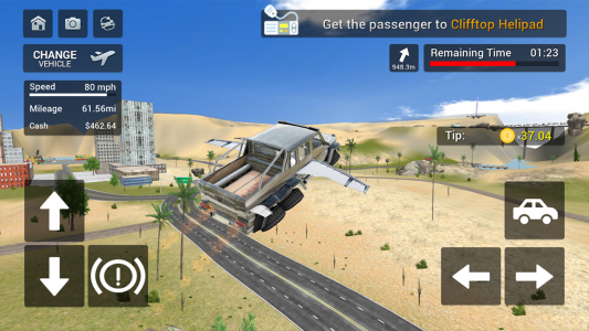 اسکرین شات بازی Flying Car Transport Simulator 5