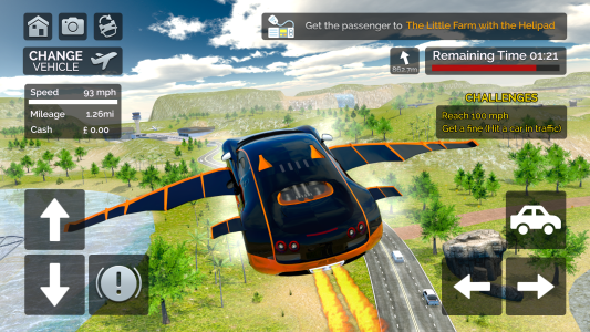 اسکرین شات 6 بازی Flying Car Transport Simulator