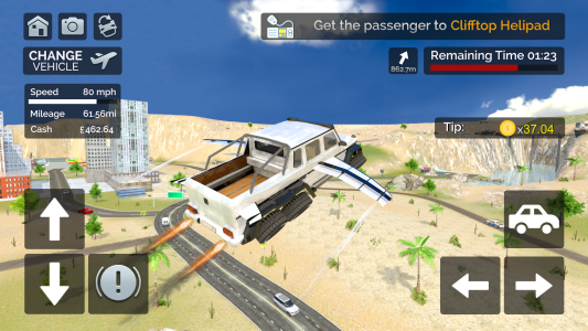 اسکرین شات 5 بازی Flying Car Transport Simulator