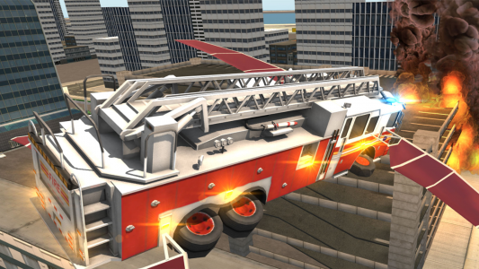 اسکرین شات بازی Fire Truck Flying Car 6