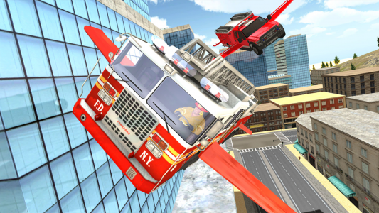 اسکرین شات بازی Fire Truck Flying Car 5