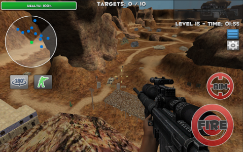 اسکرین شات بازی Sniper Commando Shooter 3D 1