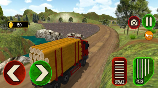 اسکرین شات بازی Offroad Cargo Truck Drive Game 1