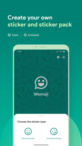 اسکرین شات 2 برنامه Wemoji - Sticker Maker