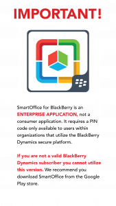 اسکرین شات 1 برنامه Smart Office for BlackBerry