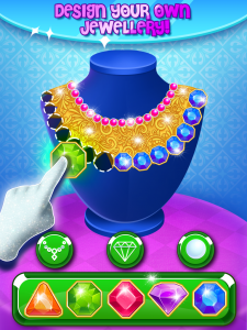 اسکرین شات بازی Jewelry Maker game - Design Jewellery for girls 1