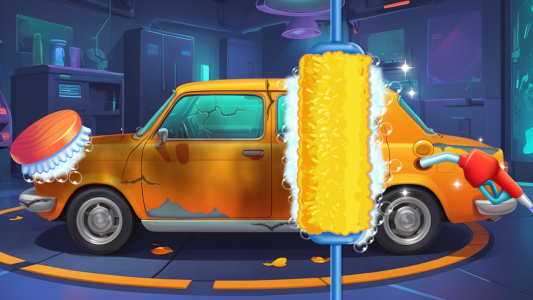 اسکرین شات 4 بازی my car wash salon game